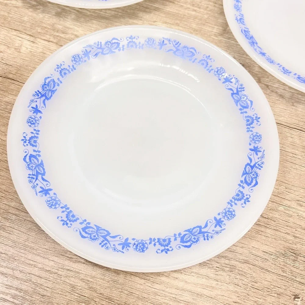Vintage Floral Dessert Plates - Set of 6 -‎ Termo-Rey Blue Danube Flowers